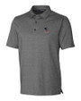 Delaware Fightin' Blue Hens College Vault Cutter & Buck Forge Heathered Stretch Mens Polo Charcoal Heather Mannequin