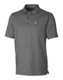Fresno State Bulldogs College Vault Cutter & Buck Forge Heathered Stretch Mens Polo Charcoal Heather Mannequin