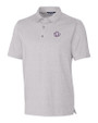 Texas Christian Horned Frogs College Vault Cutter & Buck Forge Heathered Stretch Mens Polo Polished Heather Mannequin