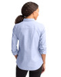 FIU Panthers College Vault Cutter & Buck Stretch Oxford Womens Long Sleeve Dress Shirt Light Blue Back