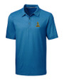 Northern Arizona Lumberjacks College Vault Cutter & Buck Pike Mini Pennant Print Stretch Mens Polo Liberty Navy Mannequin