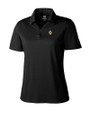 Idaho Vandals Cutter & Buck Genre Textured Solid Womens Polo Black Mannequin