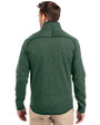 Michigan State Spartans College Vault Cutter & Buck Mainsail Sweater-Knit Mens Full Zip Jacket Hunter Heather Back