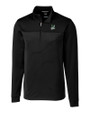 Portland State Vikings College Vault Cutter & Buck Traverse Stretch Eco Stripe Quarter Zip Mens Big and Tall Pullover BL_MANN_HG 