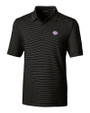 Texas Christian Horned Frogs College Vault Cutter & Buck Forge Pencil Stripe Stretch Mens Polo Black Mannequin