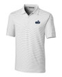 Old Dominion Monarchs College Vault Cutter & Buck Forge Pencil Stripe Stretch Mens Polo White Mannequin