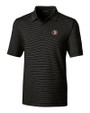 Florida State Seminoles College Vault Cutter & Buck Forge Pencil Stripe Stretch Mens Polo Black Mannequin