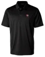 Louisville Cardinals College Vault Cutter & Buck Prospect Eco Textured Stretch Recycled Mens Big & Tall Polo Black Mannequin
