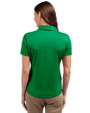Marshall Thundering Herd College Vault Cutter & Buck Prospect Eco Textured Stretch Recycled Womens Short Sleeve Polo Kelly Green Back