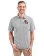 NC State Wolfpack College Vault Cutter & Buck Virtue Eco Pique Botanical Print Recycled Mens Polo Black Front