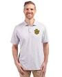 Missouri Tigers College Vault Cutter & Buck Virtue Eco Pique Botanical Print Recycled Mens Polo Polished Medium Gray Front