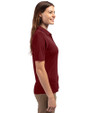 Virginia Tech Hokies College Vault Cutter & Buck Virtue Eco Pique Recycled Womens Polo Bordeaux Side