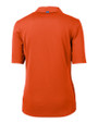 Virginia Tech Hokies College Vault Cutter & Buck Virtue Eco Pique Recycled Womens Polo College Orange Mannequin Back