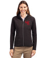 Western Kentucky Hilltoppers College Vault Cutter & Buck Adapt Eco Knit Hybrid Recycled Womens Full Zip Jacket Black Front
