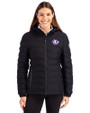 Texas Christian Horned Frogs College Vault Cutter & Buck Mission Ridge Repreve® Eco Insulated Womens Puffer Jacket Black Front