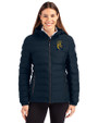 FIU Panthers College Vault Cutter & Buck Mission Ridge Repreve® Eco Insulated Womens Puffer Jacket Navy Blue Front