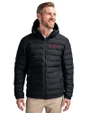 Texas Tech Red Raiders College Vault Cutter & Buck Mission Ridge Repreve® Eco Insulated Mens Puffer Jacket Black Front