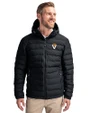 Virginia Tech Hokies College Vault Cutter & Buck Mission Ridge Repreve® Eco Insulated Mens Puffer Jacket Black Front