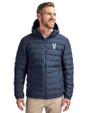 Villanova Wildcats College Vault Cutter & Buck Mission Ridge Repreve® Eco Insulated Mens Puffer Jacket Navy Blue Front