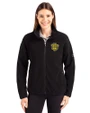 Missouri Tigers College Vault Cutter & Buck Cascade Eco Fleece Womens Full Zip Jacket Black Front