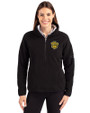 Missouri Tigers College Vault Cutter & Buck Cascade Eco Fleece Womens Pullover Jacket Black Front