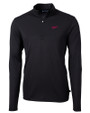 New Mexico State Aggies College Vault Cutter & Buck Virtue Eco Pique Recycled Quarter Zip Mens Big & Tall Pullover BL_MANN_HG 