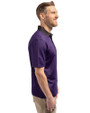 TCU Horned Frogs Cutter & Buck Virtue Eco Pique Micro Stripe Recycled Mens Polo College Purple/Black Side
