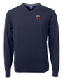 Minnesota Twins Cutter & Buck Lakemont Tri-Blend Mens V-Neck Pullover Sweater Liberty Navy Mannequin