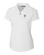 Minnesota Twins Stars & Stripes Cutter & Buck Forge Stretch Womens Short Sleeve Polo White Mannequin