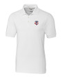 Minnesota Twins Cutter & Buck Advantage Eco Tri-Blend Pique Mens Big and Tall Polo White Mannequin