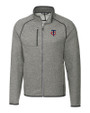 Minnesota Twins Cutter & Buck Mainsail Sweater-Knit Mens Full Zip Jacket Polished Heather Mannequin