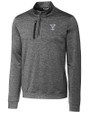 Yale Bulldogs Cutter & Buck Stealth Heathered Quarter Zip Mens Pullover EG_MANN_HG 