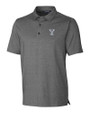 Yale Bulldogs Cutter & Buck Forge Heathered Stretch Mens Polo Charcoal Heather Mannequin
