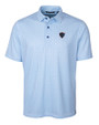 DePaul Blue Demons Cutter & Buck Pike Double Dot Print Stretch Mens Polo Tour Blue Mannequin