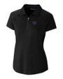 DePaul Blue Demons Cutter & Buck Forge Stretch Womens Short Sleeve Polo Black Mannequin