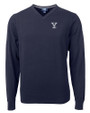 Yale Bulldogs Cutter & Buck Lakemont Tri-Blend Mens V-Neck Pullover Sweater Liberty Navy Mannequin