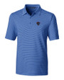DePaul Blue Demons Cutter & Buck Forge Pencil Stripe Stretch Mens Polo Chelan Blue Mannequin