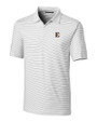 ETSU Buccaneers Cutter & Buck Forge Pencil Stripe Stretch Mens Polo White Mannequin