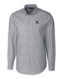 ETSU Buccaneers Cutter & Buck Stretch Oxford Mens Long Sleeve Dress Shirt Charcoal Mannequin