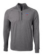 SMU Mustangs Cutter & Buck Adapt Eco Knit Heather Mens Quarter Zip Pullover BLH_MANN_HG 1