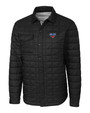 SMU Mustangs Cutter & Buck Rainier PrimaLoft® Mens Big and Tall Eco Insulated Quilted Shirt Jacket BL_MANN_HG 1