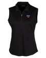 SMU Mustangs Cutter & Buck Forge Stretch Womens Sleeveless Polo BL_MANN_HG 