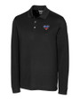 SMU Mustangs Cutter & Buck Advantage Eco Tri-Blend Pique Mens Long Sleeve Polo BL_MANN_HG 