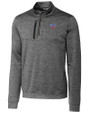 SMU Mustangs Cutter & Buck Stealth Heathered Quarter Zip Mens Pullover EG_MANN_HG 
