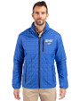 SMU Mustangs Cutter & Buck Rainier PrimaLoft®  Mens Big and Tall Eco Insulated Puffer Jacket Royal Front