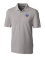 SMU Mustangs Cutter & Buck Forge Stretch Mens Big & Tall Polo Polished Medium Gray Mannequin
