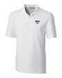 SMU Mustangs Cutter & Buck Forge Stretch Mens Big & Tall Polo White Mannequin