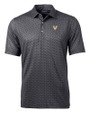 Vanderbilt Commodores Cutter & Buck Pike Banner Print Stretch Mens Big & Tall Polo Black Mannequin