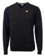 Vanderbilt Commodores Cutter & Buck Lakemont Tri-Blend Mens V-Neck Pullover Sweater Black Mannequin