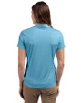 UCF Knights Citronaut Cutter & Buck Prospect Eco Textured Stretch Recycled Womens Short Sleeve Polo Atlas Light Blue Back